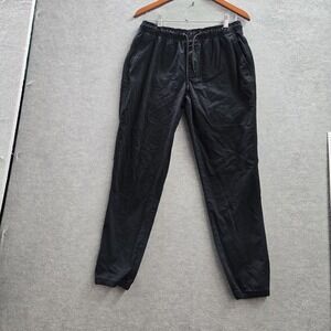 Old Navy Men Pants M Black Jogger Modern Built-In Flex Zipper 28"